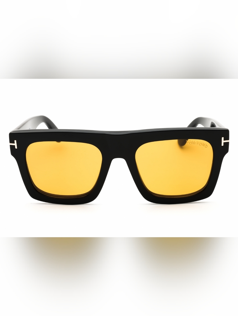 NWT, Tom FordFT6068-B,  Shiny Black/Clear/Blue-Light Block Lens, Size53X20X145.